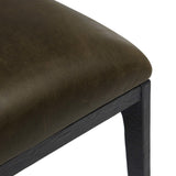 Valeene Leather Dining Chair, Dulane Moss, Set of 2 by Four Hands