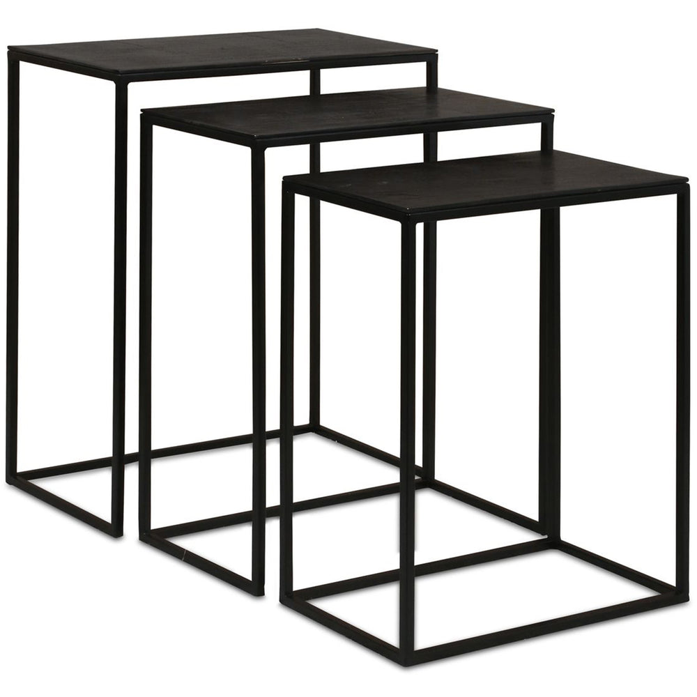 Coreene Nesting Tables, Set of 3, Black-Furniture - Accent Tables-High Fashion Home