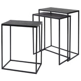 Coreene Nesting Tables, Set of 3, Black-Furniture - Accent Tables-High Fashion Home