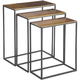 Coreene Nesting Tables, Set of 3, Gold-Furniture - Accent Tables-High Fashion Home