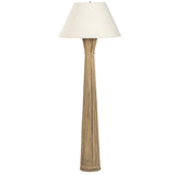 Nessa Floor Lamp, Cream Slub Linen by Four Hands-Lighting-High Fashion Home