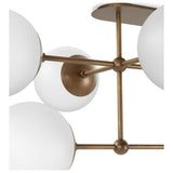 Armstrong Linear Chandelier, Heritage Bronze Brass by Four Hands — DET_1