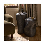 Bomba End Table Set, Textured Black Concrete by Four Hands — ESS_1