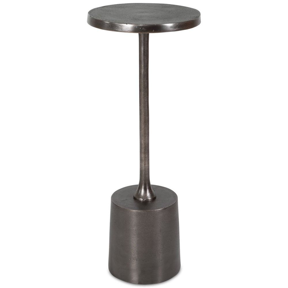 Sanaga Drink Table, Nickel-Furniture - Accent Tables-High Fashion Home