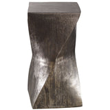 Euphrates Accent Table, Tarnished Silver