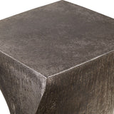 Euphrates Accent Table, Tarnished Silver