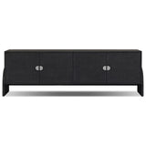 Cressida Media Console, Black Linen by Four Hands — FRT_1