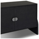 Cressida Media Console, Black Linen by Four Hands — DET_1