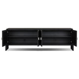 Cressida Media Console, Black Linen by Four Hands — OPN_1 interior