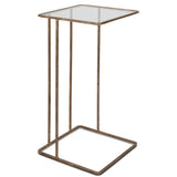 Cadmus Accent Table, Gold-Furniture - Accent Tables-High Fashion Home