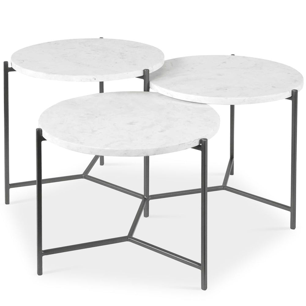 Contarini Coffee Table, White-Furniture - Accent Tables-High Fashion Home