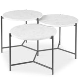 Contarini Coffee Table, White-Furniture - Accent Tables-High Fashion Home