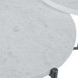 Contarini Coffee Table, White-Furniture - Accent Tables-High Fashion Home