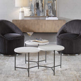 Contarini Coffee Table, White-Furniture - Accent Tables-High Fashion Home
