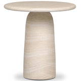 Janice End Table, Sand Striae by Four Hands-Furniture - Accent Tables-High Fashion Home