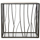 Reed Console Table, Dark Iron-Furniture - Accent Tables-High Fashion Home