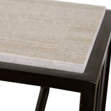 Reed Console Table, Dark Iron-Furniture - Accent Tables-High Fashion Home