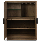 Salta Bar Cabinet, Brown Oak by Four Hands