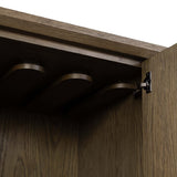 Salta Bar Cabinet, Brown Oak by Four Hands