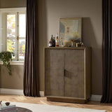 Salta Bar Cabinet, Brown Oak by Four Hands