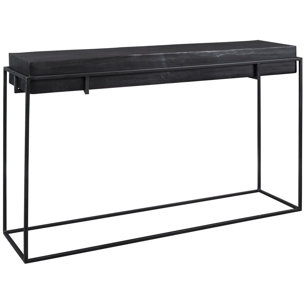 Telone Console Table, Antique Black-Furniture - Accent Tables-High Fashion Home