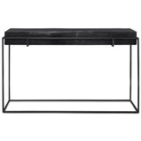 Telone Console Table, Antique Black-Furniture - Accent Tables-High Fashion Home