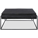 Telone Coffee Table, Antique Black-Furniture - Accent Tables-High Fashion Home