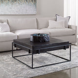 Telone Coffee Table, Antique Black-Furniture - Accent Tables-High Fashion Home