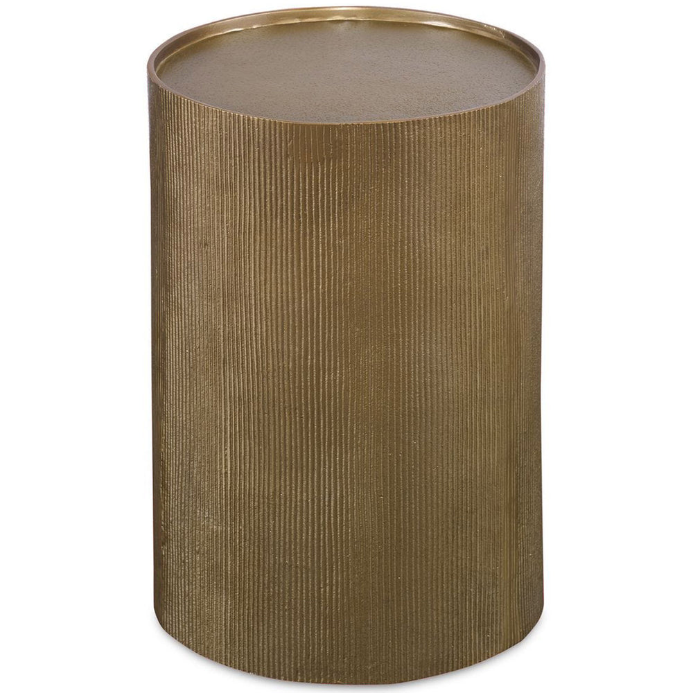 Adrina Accent Table, Antique Gold-Furniture - Accent Tables-High Fashion Home