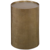 Adrina Accent Table, Antique Gold-Furniture - Accent Tables-High Fashion Home