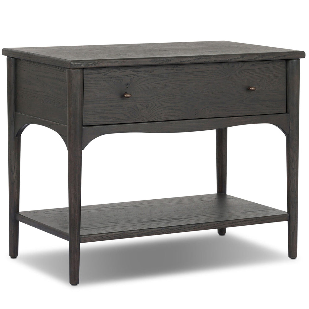 Lizzy Nightstand, Smoked Black by Amber Lewis x Four Hands-Furniture - Bedroom-High Fashion Home