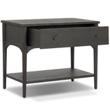 Lizzy Nightstand, Smoked Black by Amber Lewis x Four Hands-Furniture - Bedroom-High Fashion Home