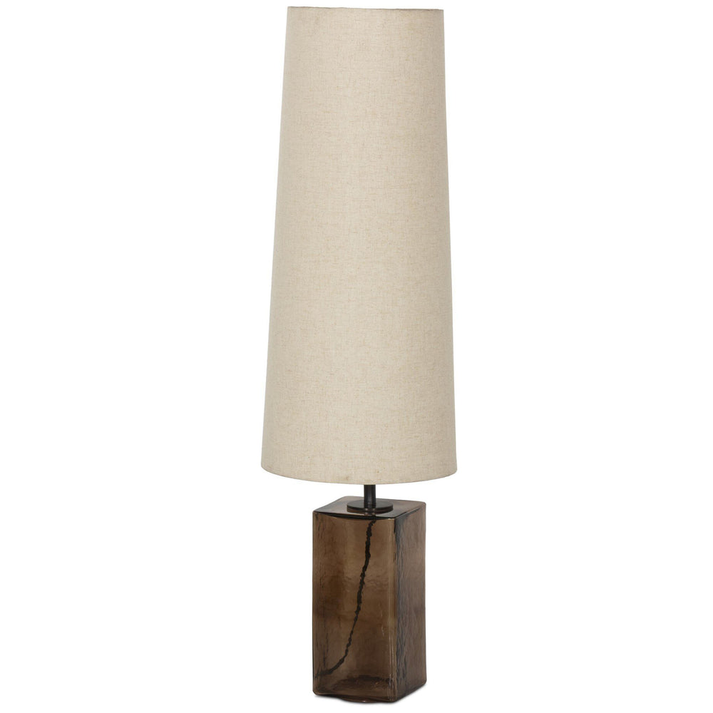 Saylor Floor Lamp, Brown Cast Glass by Four Hands