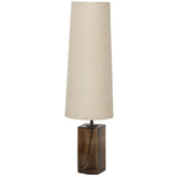Saylor Floor Lamp, Brown Cast Glass by Four Hands