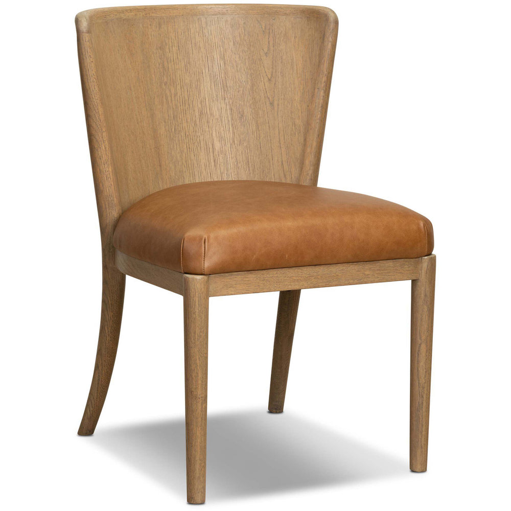 Lismore Leather Dining Chair, ISonoma Chestnut, Set of 2 by Four Hands