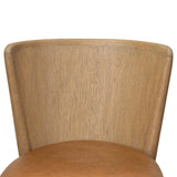 Lismore Leather Dining Chair, ISonoma Chestnut, Set of 2 by Four Hands