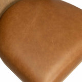 Lismore Leather Dining Chair, ISonoma Chestnut, Set of 2 by Four Hands