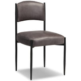 Bellaire Leather Dining Chair, Palermo Black, Set of 2 by Four Hands
