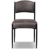 Bellaire Leather Dining Chair, Palermo Black, Set of 2 by Four Hands