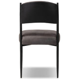 Bellaire Leather Dining Chair, Palermo Black, Set of 2 by Four Hands