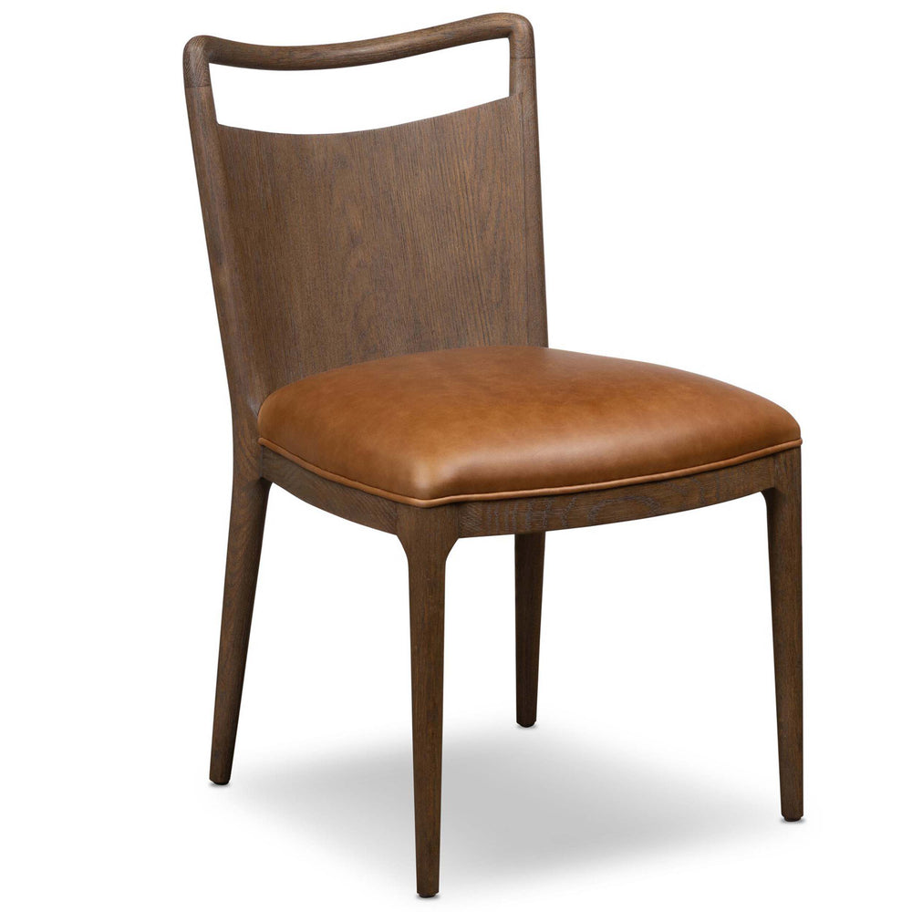 Jessen Leather Dining Chair, Sonoma Chestnut, Set of 2 by Four Hands