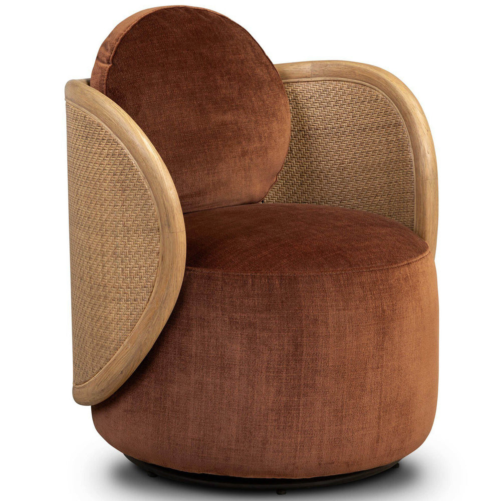 Roslin Swivel Chair, Altair Sienna by Four Hands