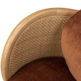 Roslin Swivel Chair, Altair Sienna by Four Hands