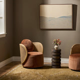 Roslin Swivel Chair, Altair Sienna by Four Hands