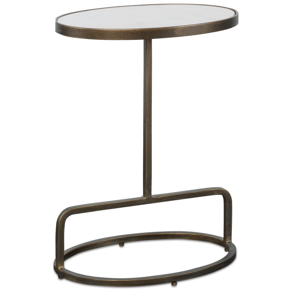Jessenia Accent Table, White