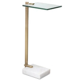 Butler Accent Table, White-Furniture - Accent Tables-High Fashion Home