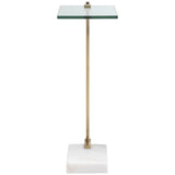 Butler Accent Table, White-Furniture - Accent Tables-High Fashion Home