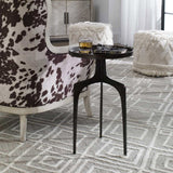 Kenna Accent Table, Bronze-Furniture - Accent Tables-High Fashion Home