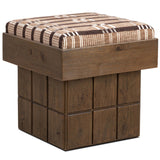 Kubi Accent Stool, Sandhill Cocoa by Four Hands