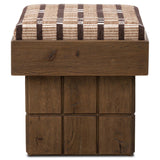 Kubi Accent Stool, Sandhill Cocoa by Four Hands